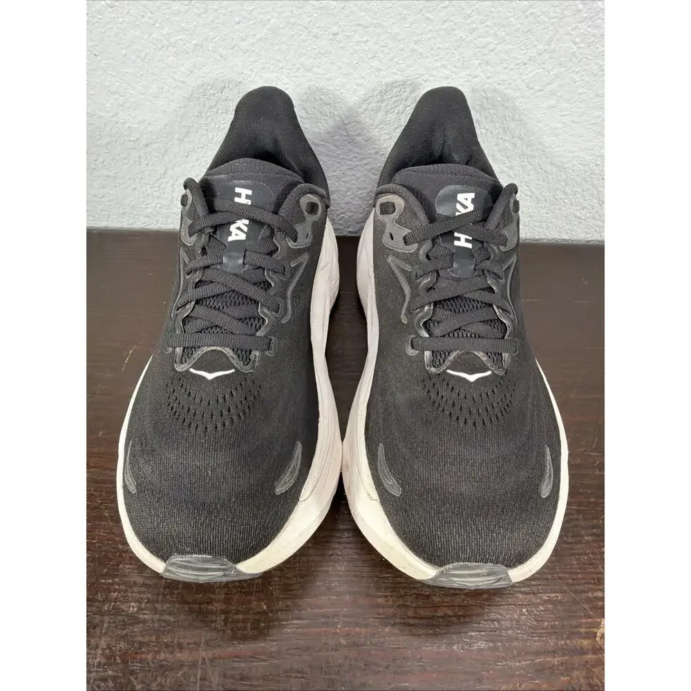 Hoka Arahi 8 Wide Women's Size 8.5D Black White Running Shoes Comfort Sneakers